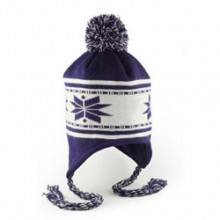 Purple Earflap toque, acrylic $15